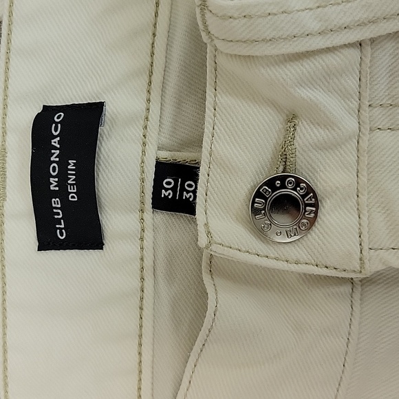 Club Monaco White Super Slim Jeans Womens Sz 30. - Picture 3 of 5